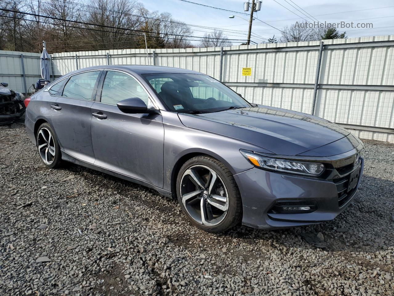 2020 Honda Accord Sport Серый vin: 1HGCV1F33LA013394