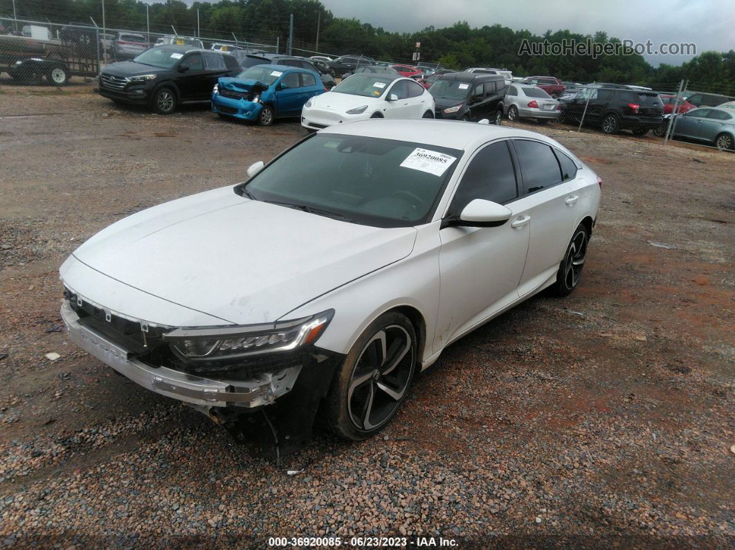 2020 Honda Accord Sedan Sport White vin: 1HGCV1F33LA019650