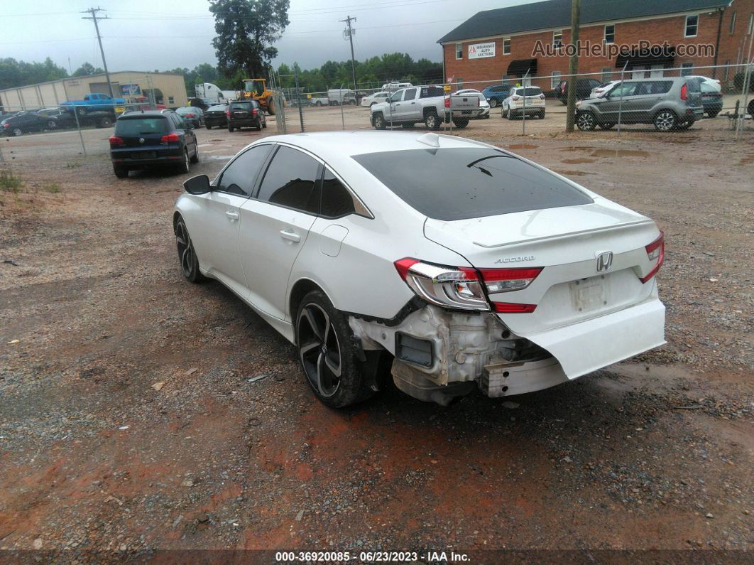 2020 Honda Accord Sedan Sport White vin: 1HGCV1F33LA019650