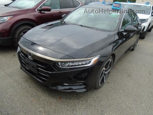 2020 Honda Accord Sedan Sport Черный vin: 1HGCV1F33LA024427