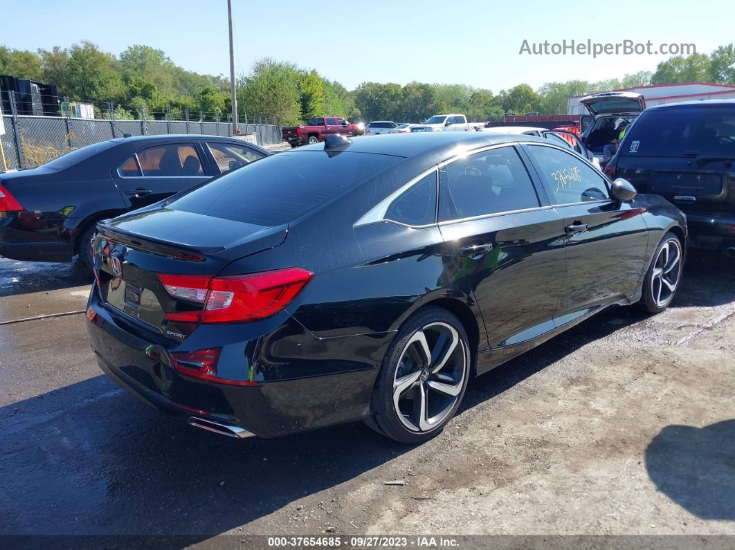 2020 Honda Accord Sedan Sport Black vin: 1HGCV1F33LA040613