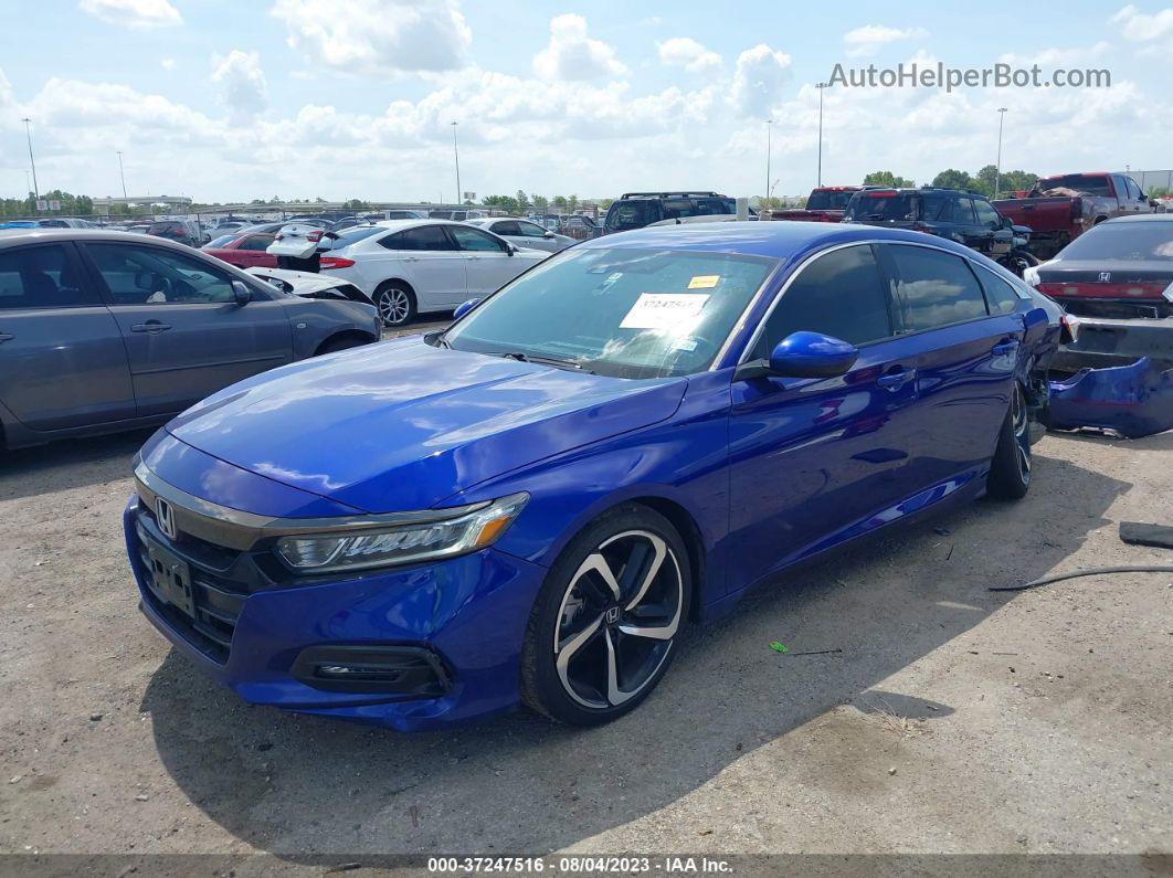 2020 Honda Accord Sedan Sport Blue vin: 1HGCV1F33LA149962