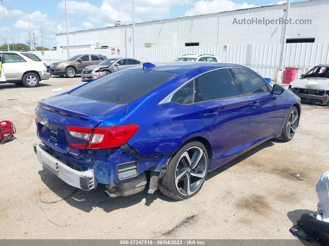 2020 Honda Accord Sedan Sport Blue vin: 1HGCV1F33LA149962