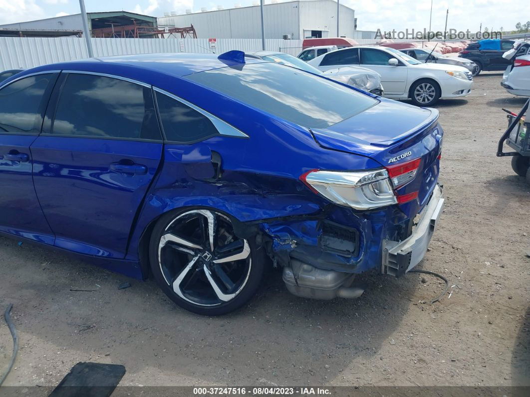 2020 Honda Accord Sedan Sport Blue vin: 1HGCV1F33LA149962