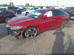 2018 Honda Accord Sedan Sport 1.5t Red vin: 1HGCV1F34JA002840