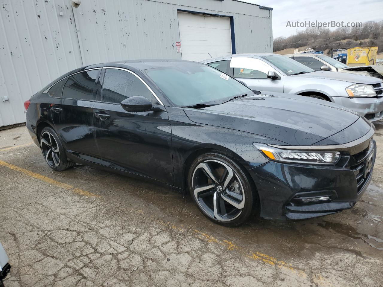 2018 Honda Accord Sport Black vin: 1HGCV1F34JA054193