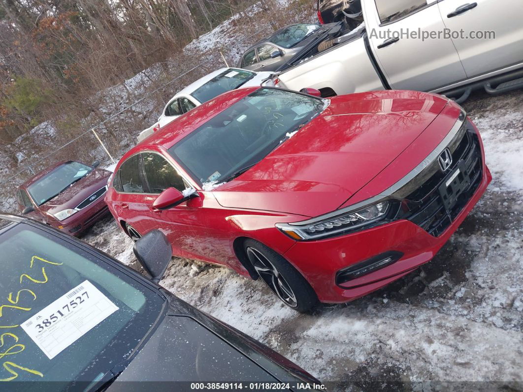 2018 Honda Accord Sport Red vin: 1HGCV1F34JA054565