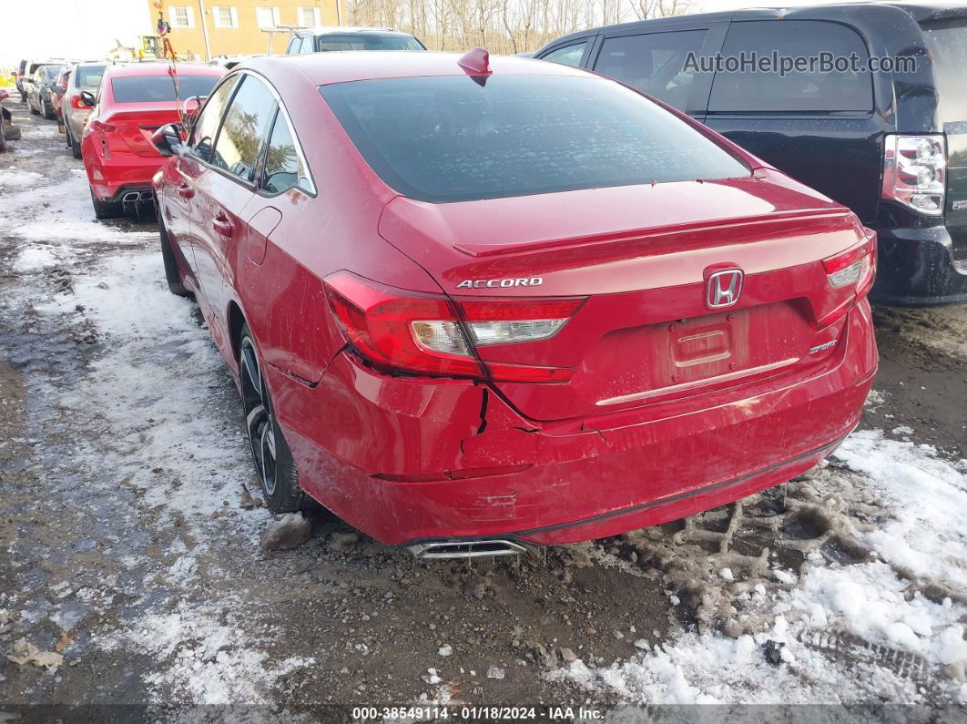 2018 Honda Accord Sport Red vin: 1HGCV1F34JA054565