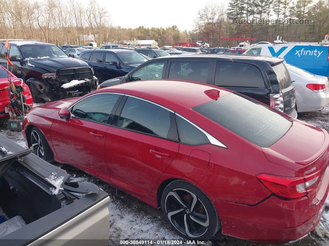 2018 Honda Accord Sport Red vin: 1HGCV1F34JA054565