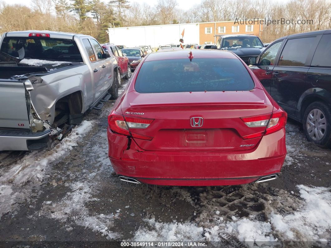 2018 Honda Accord Sport Red vin: 1HGCV1F34JA054565