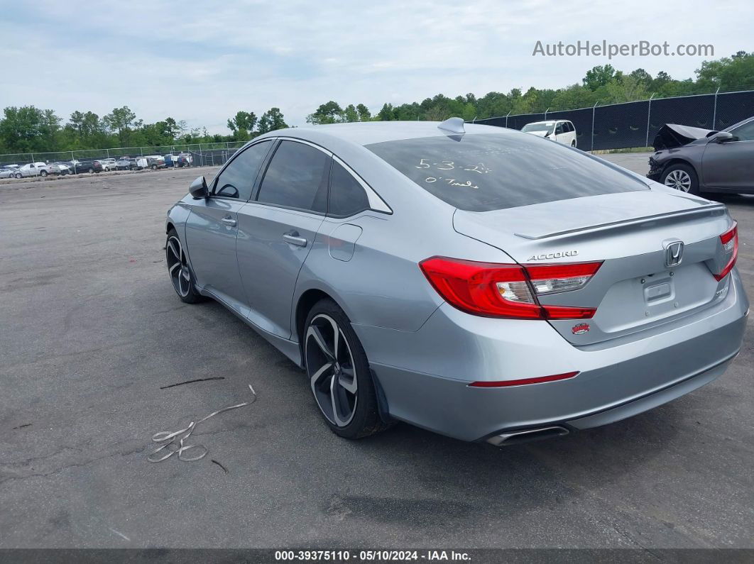 2018 Honda Accord Sport Серебряный vin: 1HGCV1F34JA126994