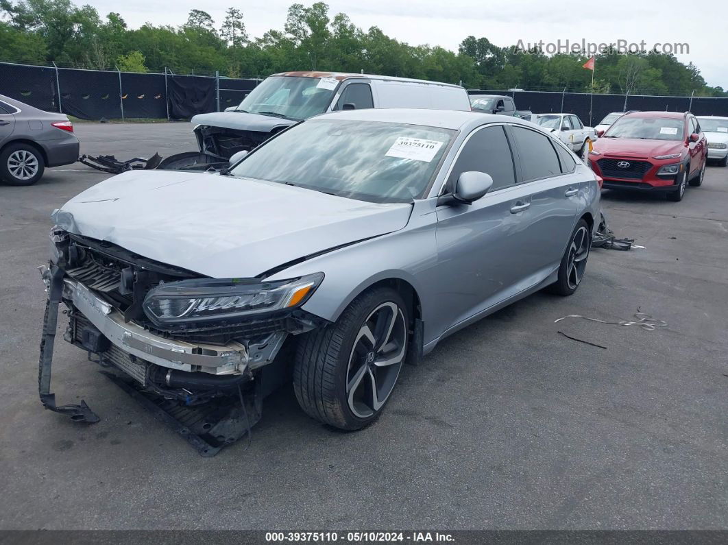 2018 Honda Accord Sport Silver vin: 1HGCV1F34JA126994