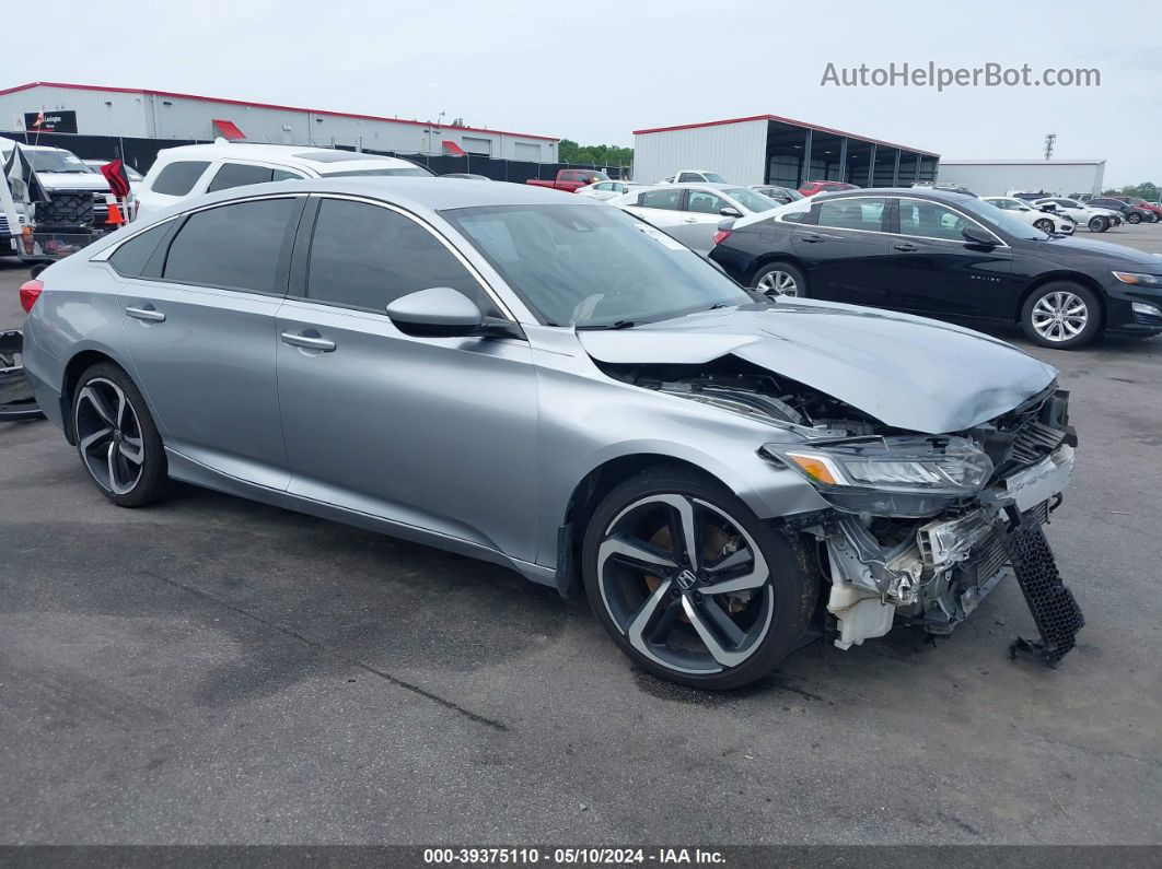 2018 Honda Accord Sport Silver vin: 1HGCV1F34JA126994