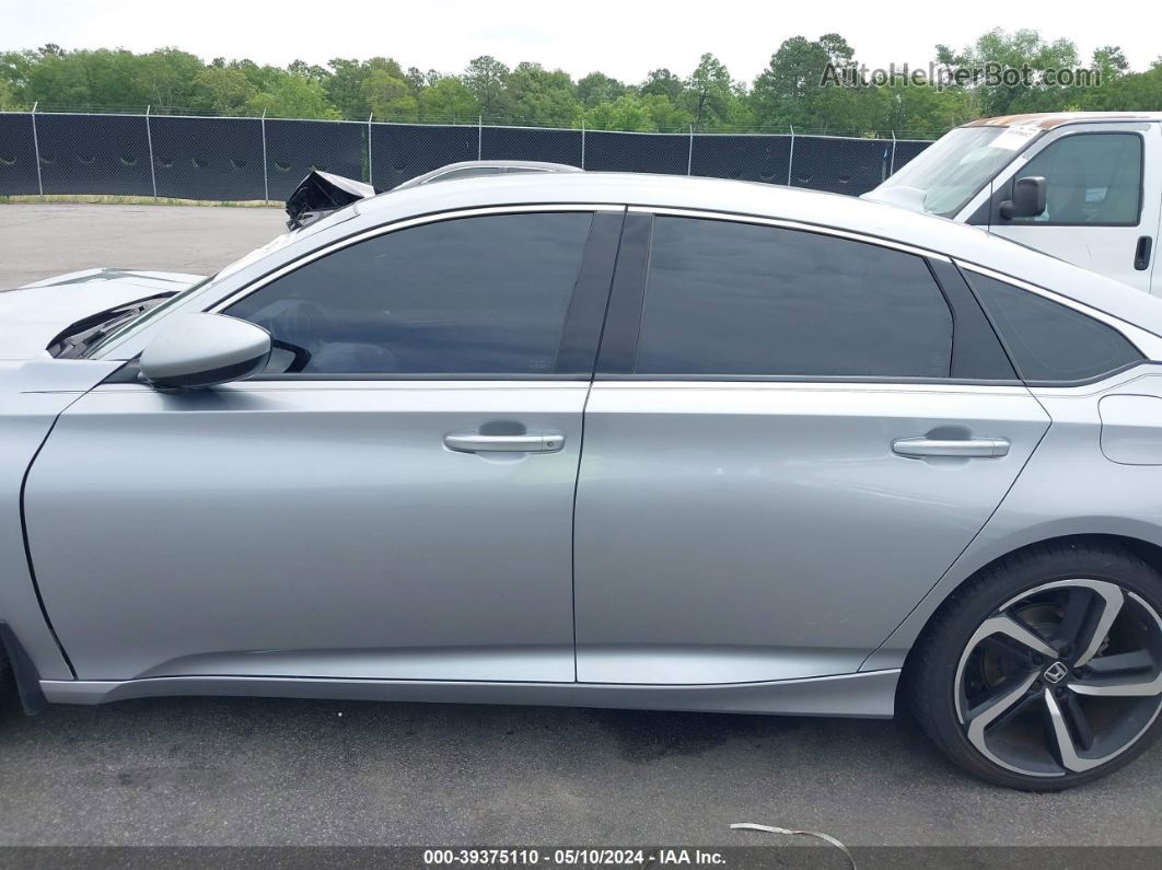 2018 Honda Accord Sport Silver vin: 1HGCV1F34JA126994