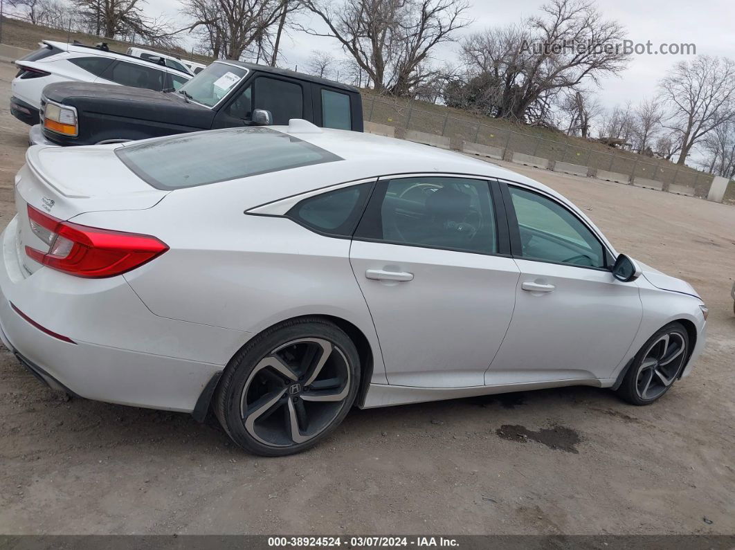 2018 Honda Accord Sport White vin: 1HGCV1F34JA129779