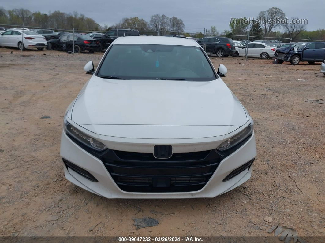 2018 Honda Accord Sport White vin: 1HGCV1F34JA142998