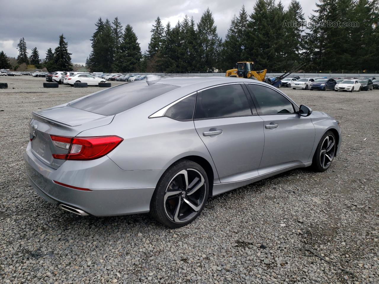 2018 Honda Accord Sport Silver vin: 1HGCV1F34JA148932