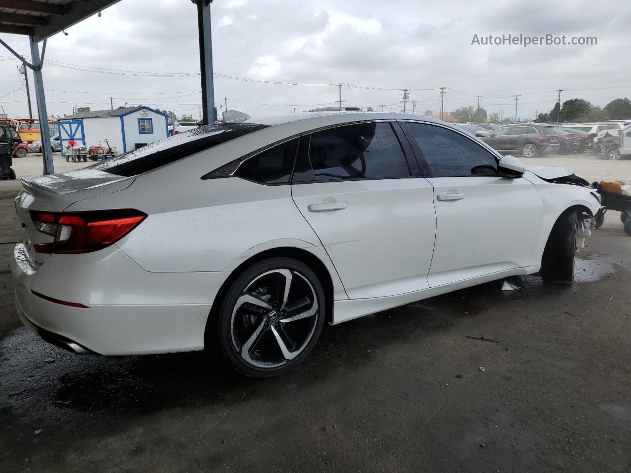 2018 Honda Accord Sport White vin: 1HGCV1F34JA154004