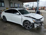 2018 Honda Accord Sport White vin: 1HGCV1F34JA154004