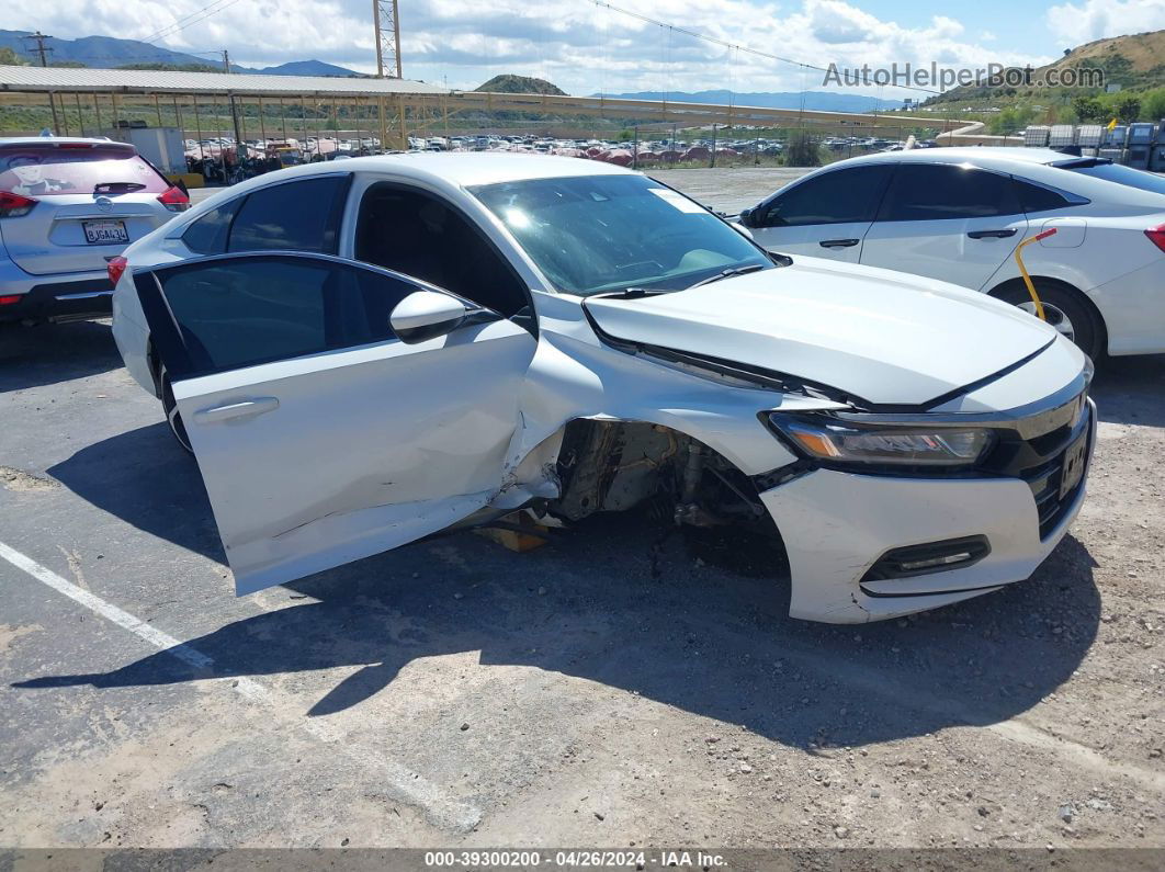 2018 Honda Accord Sport White vin: 1HGCV1F34JA179291