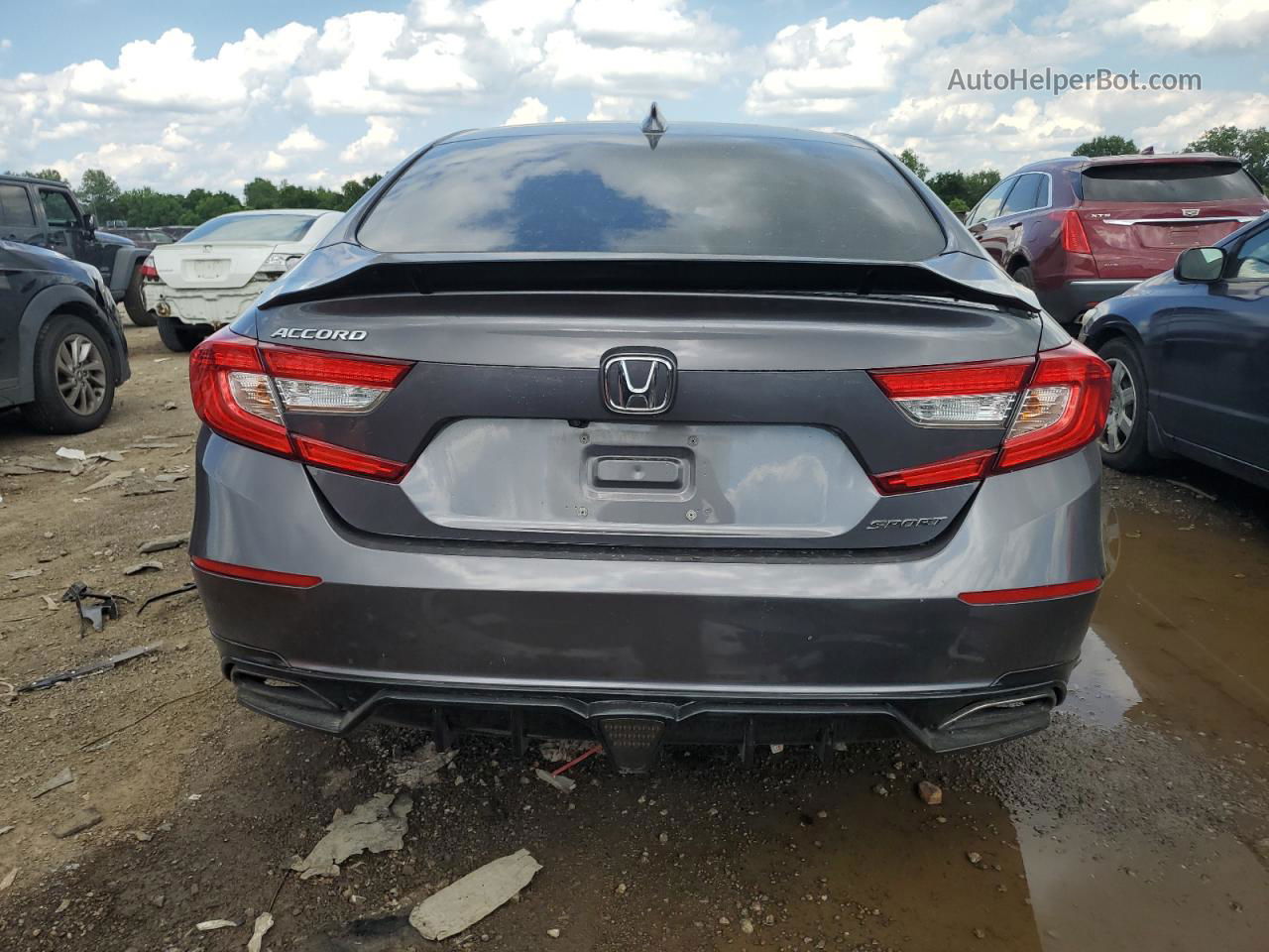 2018 Honda Accord Sport Угольный vin: 1HGCV1F34JA193675