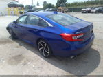 2018 Honda Accord Sedan Sport 1.5t Blue vin: 1HGCV1F34JA253339