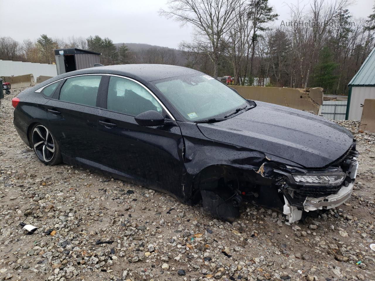 2018 Honda Accord Sport Black vin: 1HGCV1F34JA265524