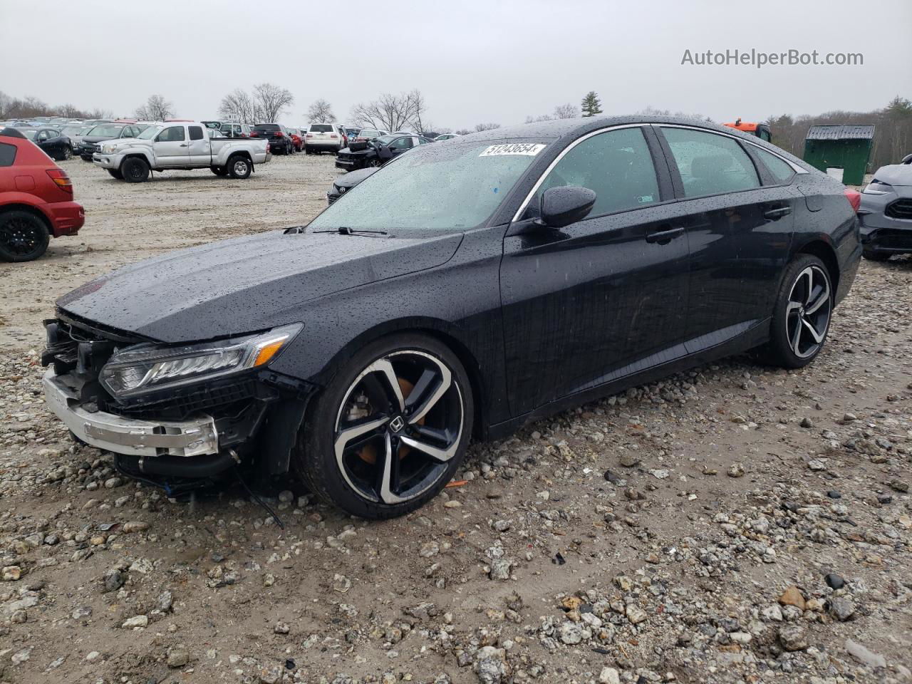 2018 Honda Accord Sport Black vin: 1HGCV1F34JA265524