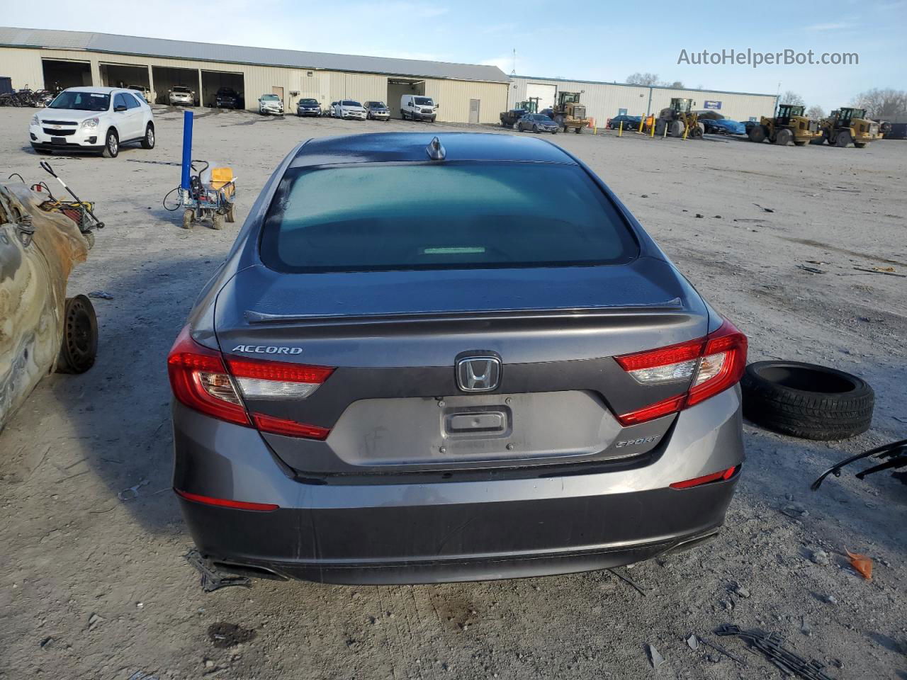 2019 Honda Accord Sport Gray vin: 1HGCV1F34KA013564