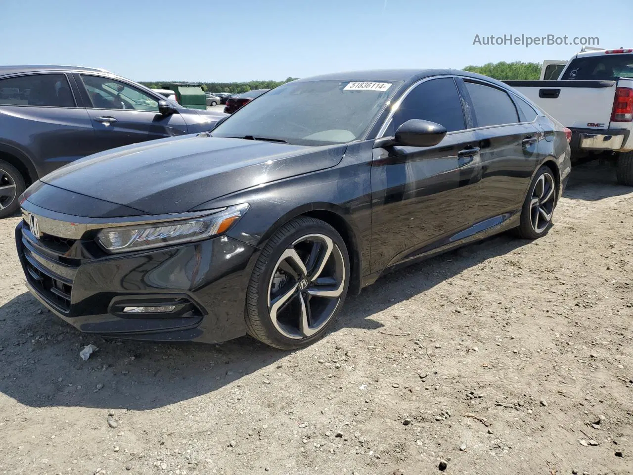 2019 Honda Accord Sport Black vin: 1HGCV1F34KA016285