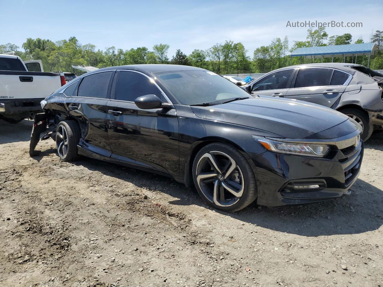 2019 Honda Accord Sport Black vin: 1HGCV1F34KA016285