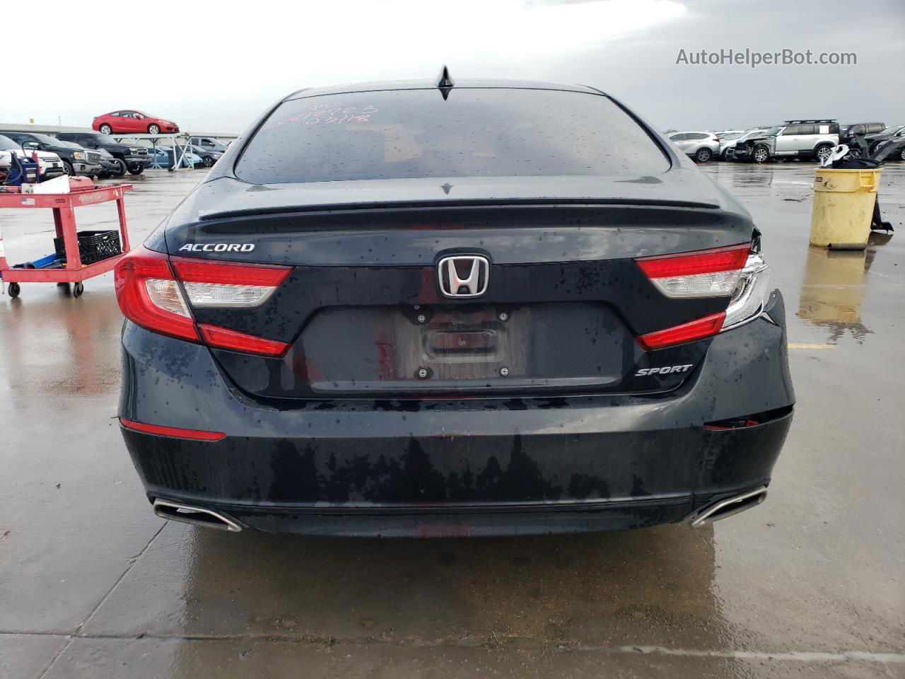 2019 Honda Accord Sport Black vin: 1HGCV1F34KA018120