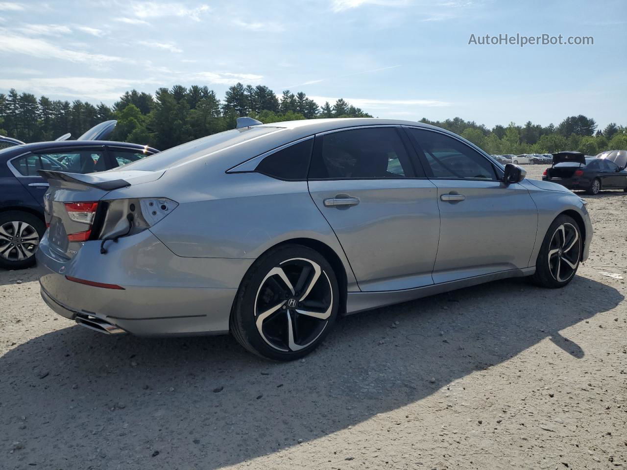 2019 Honda Accord Sport Silver vin: 1HGCV1F34KA029411