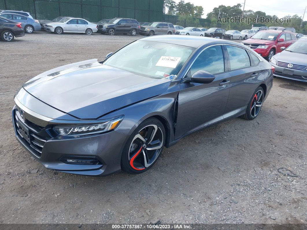 2019 Honda Accord Sedan Sport 1.5t Gray vin: 1HGCV1F34KA048217