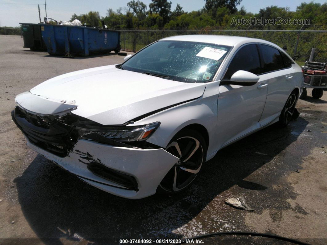 2019 Honda Accord Sedan Sport 1.5t White vin: 1HGCV1F34KA067317