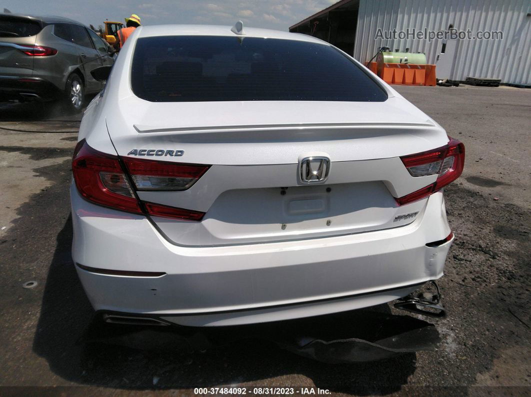 2019 Honda Accord Sedan Sport 1.5t White vin: 1HGCV1F34KA067317