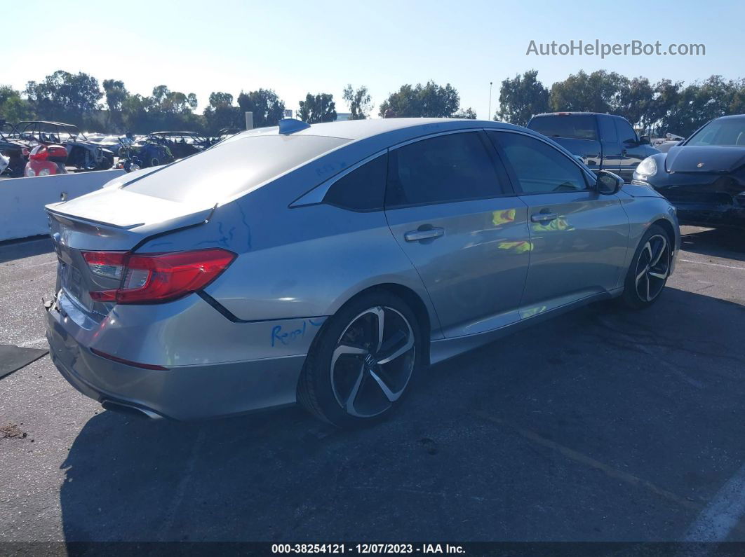 2019 Honda Accord Sport Silver vin: 1HGCV1F34KA088541