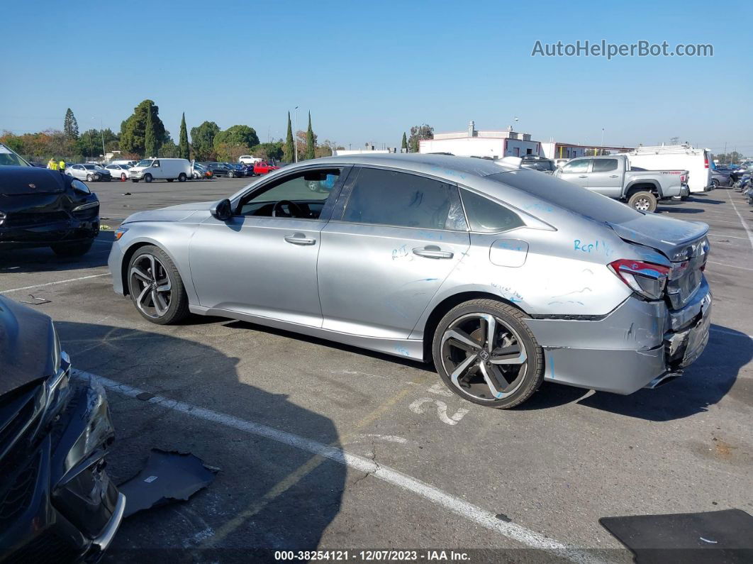 2019 Honda Accord Sport Silver vin: 1HGCV1F34KA088541