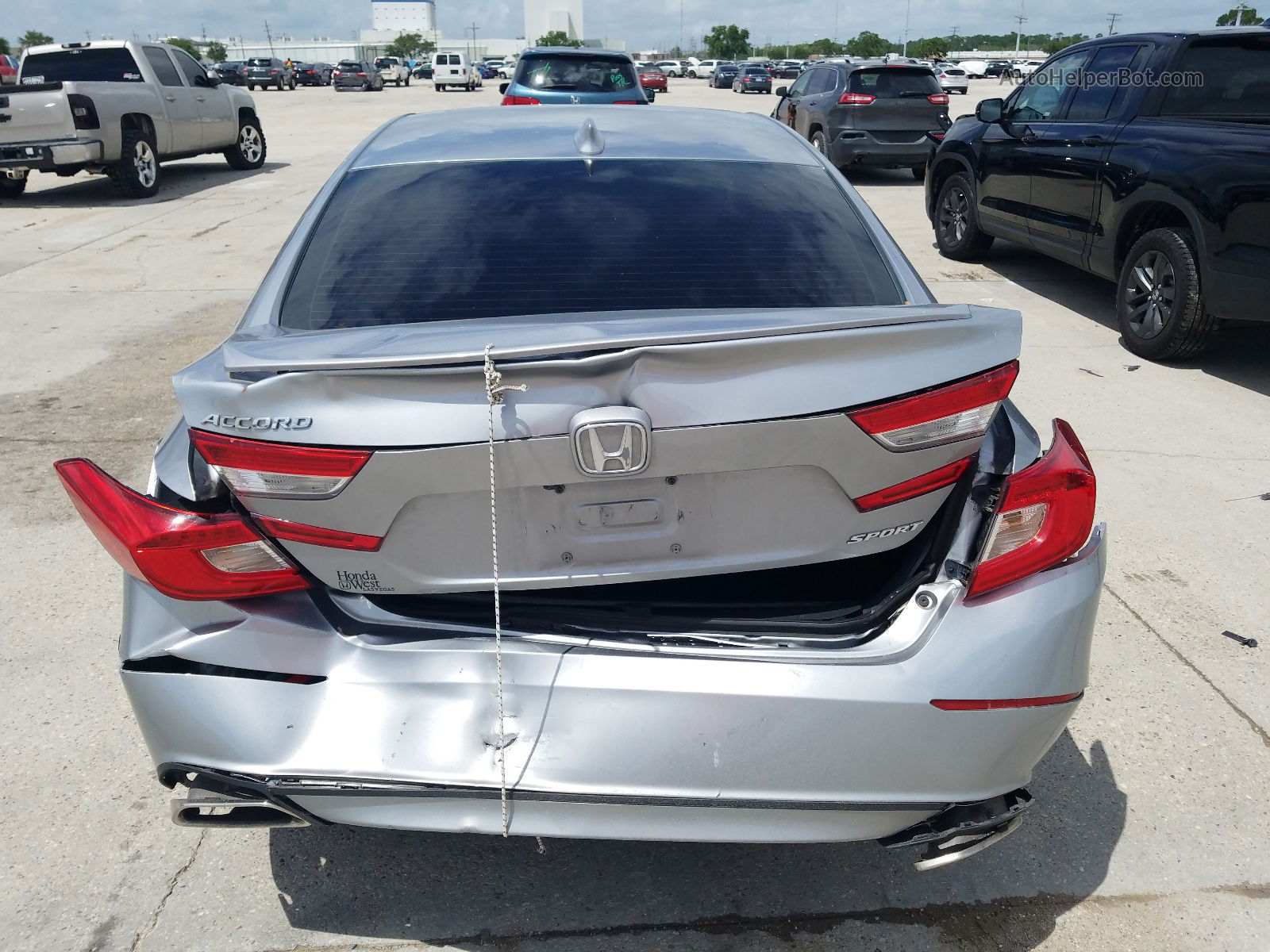 2019 Honda Accord Sport Silver vin: 1HGCV1F34KA089396