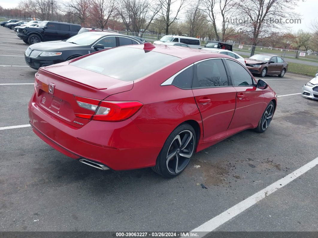 2019 Honda Accord Sport Red vin: 1HGCV1F34KA144395