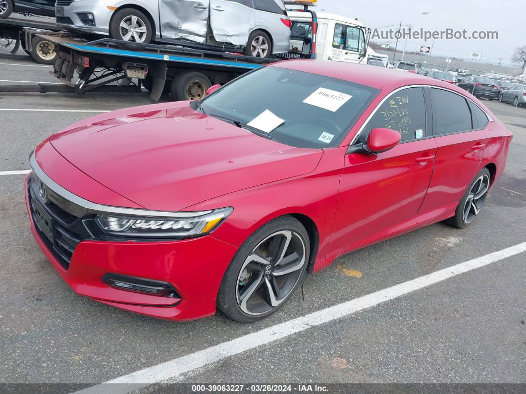 2019 Honda Accord Sport Red vin: 1HGCV1F34KA144395