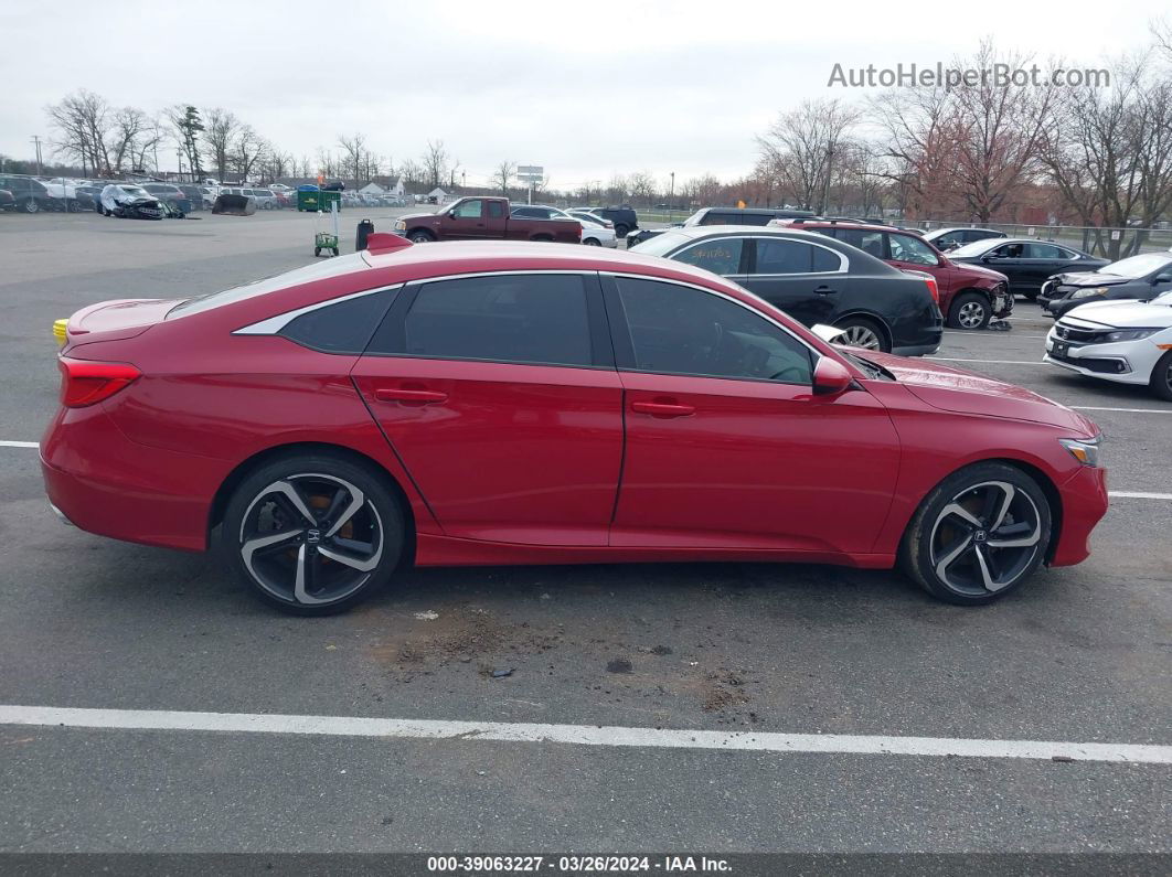 2019 Honda Accord Sport Red vin: 1HGCV1F34KA144395