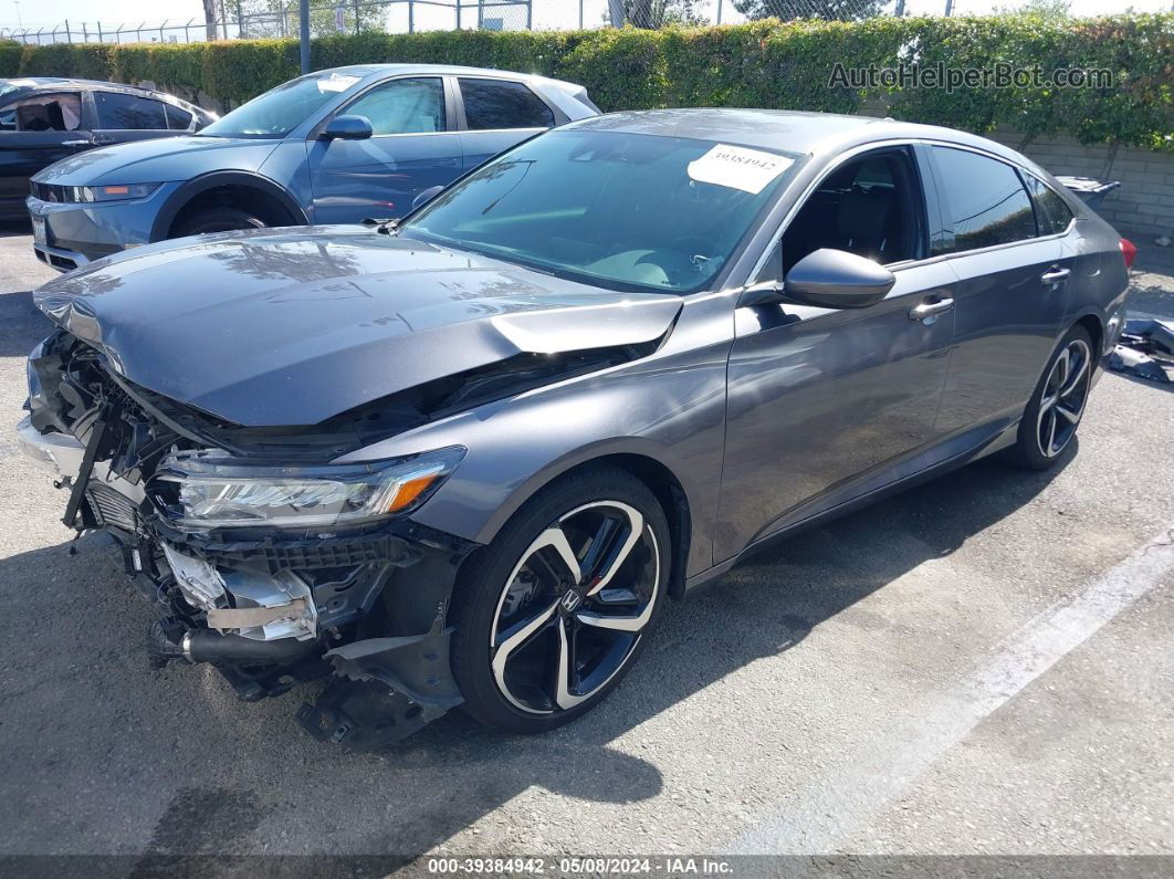 2019 Honda Accord Sport Gray vin: 1HGCV1F34KA148804