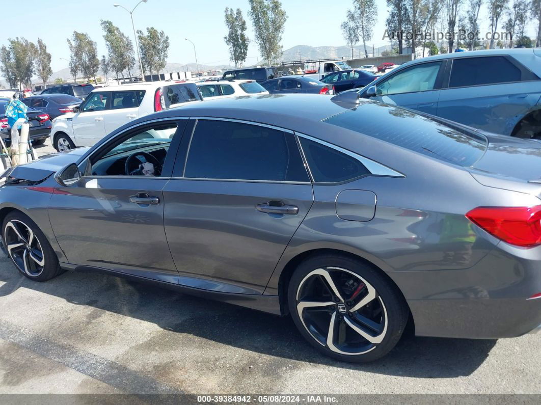 2019 Honda Accord Sport Gray vin: 1HGCV1F34KA148804