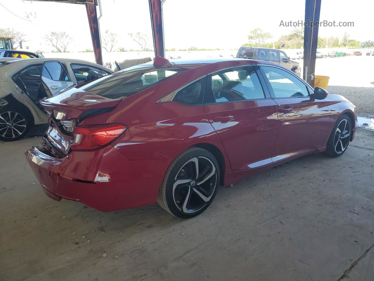 2019 Honda Accord Sport Red vin: 1HGCV1F34KA153033