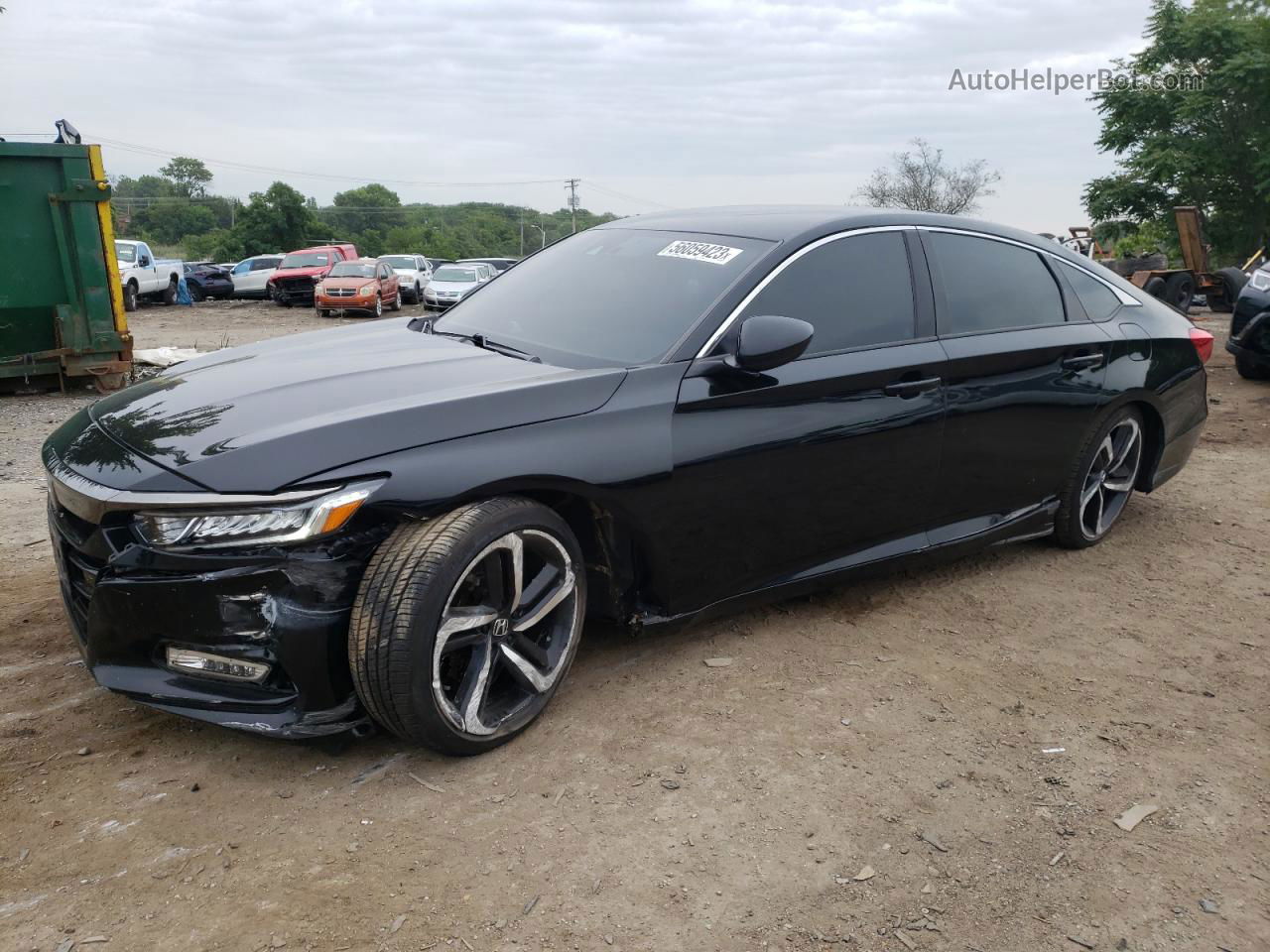 2019 Honda Accord Sport Black vin: 1HGCV1F34KA166610