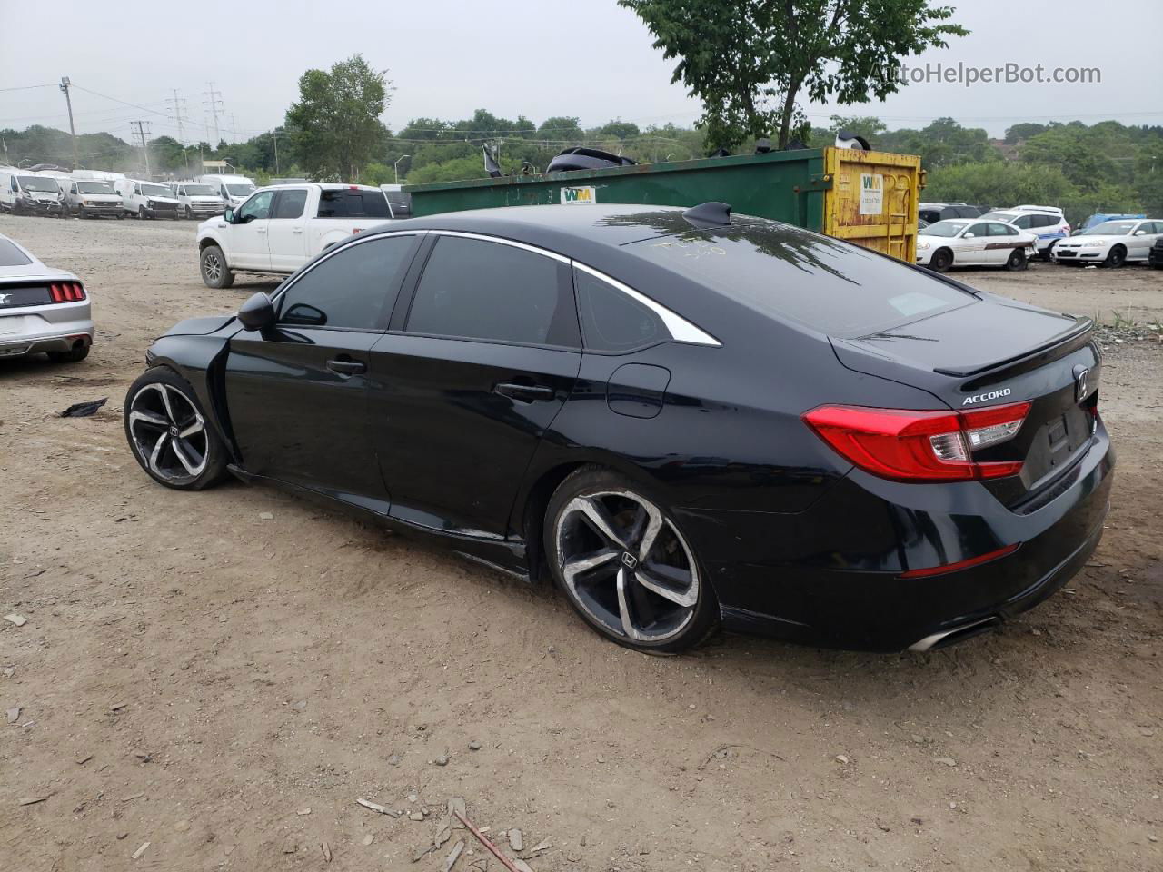 2019 Honda Accord Sport Black vin: 1HGCV1F34KA166610