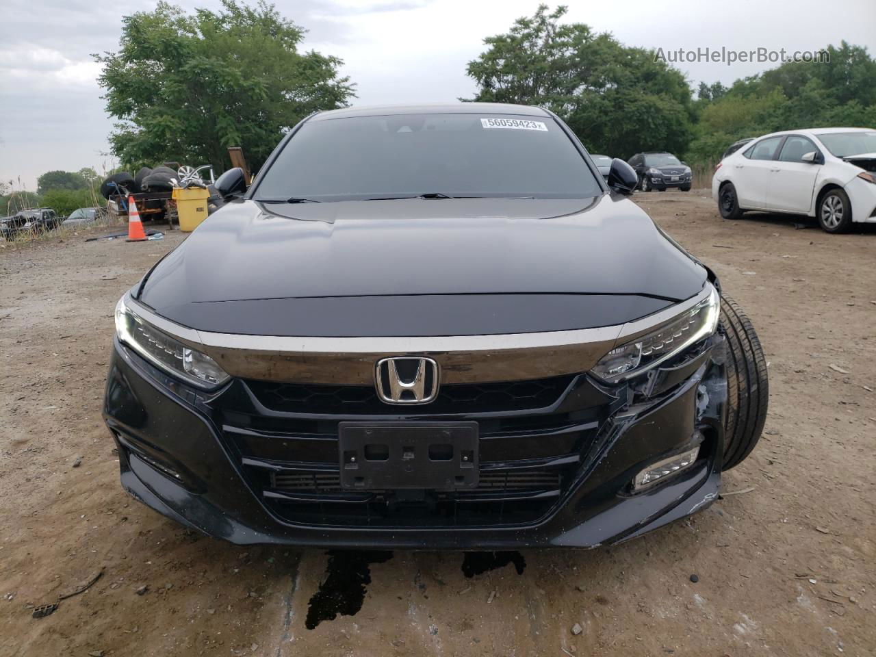 2019 Honda Accord Sport Black vin: 1HGCV1F34KA166610