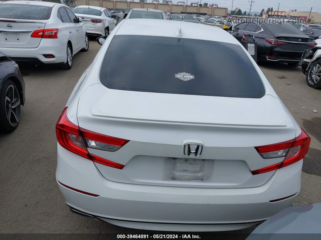 2020 Honda Accord Sport White vin: 1HGCV1F34LA010455