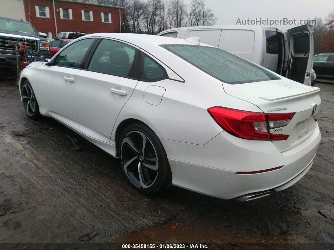 2020 Honda Accord Sedan Sport White vin: 1HGCV1F34LA034755